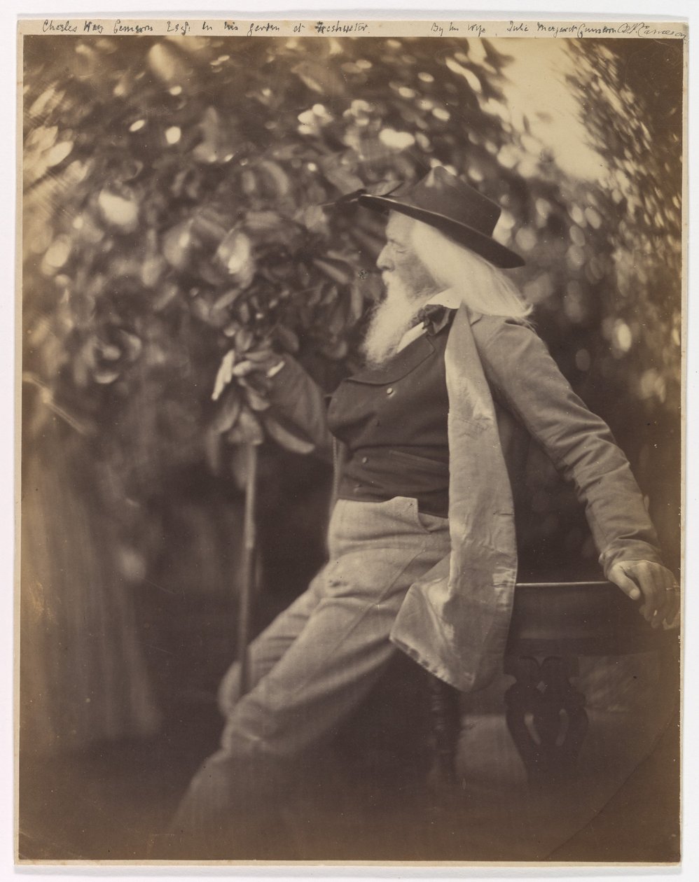 Charles Hay Cameron, Esq., in His Garden at Freshwater by Julia Margaret Cameron
