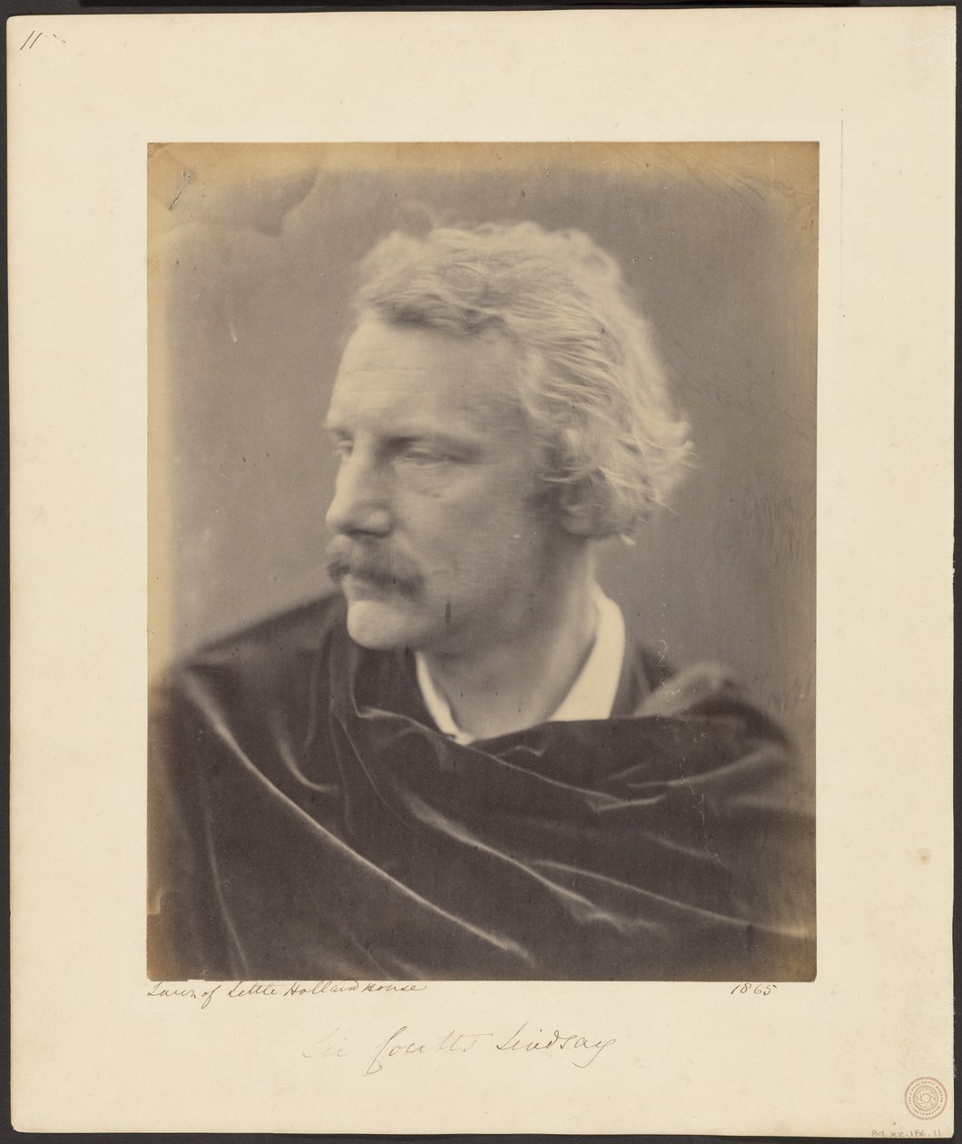 Sir Coutts Lindsay by Julia Margaret Cameron