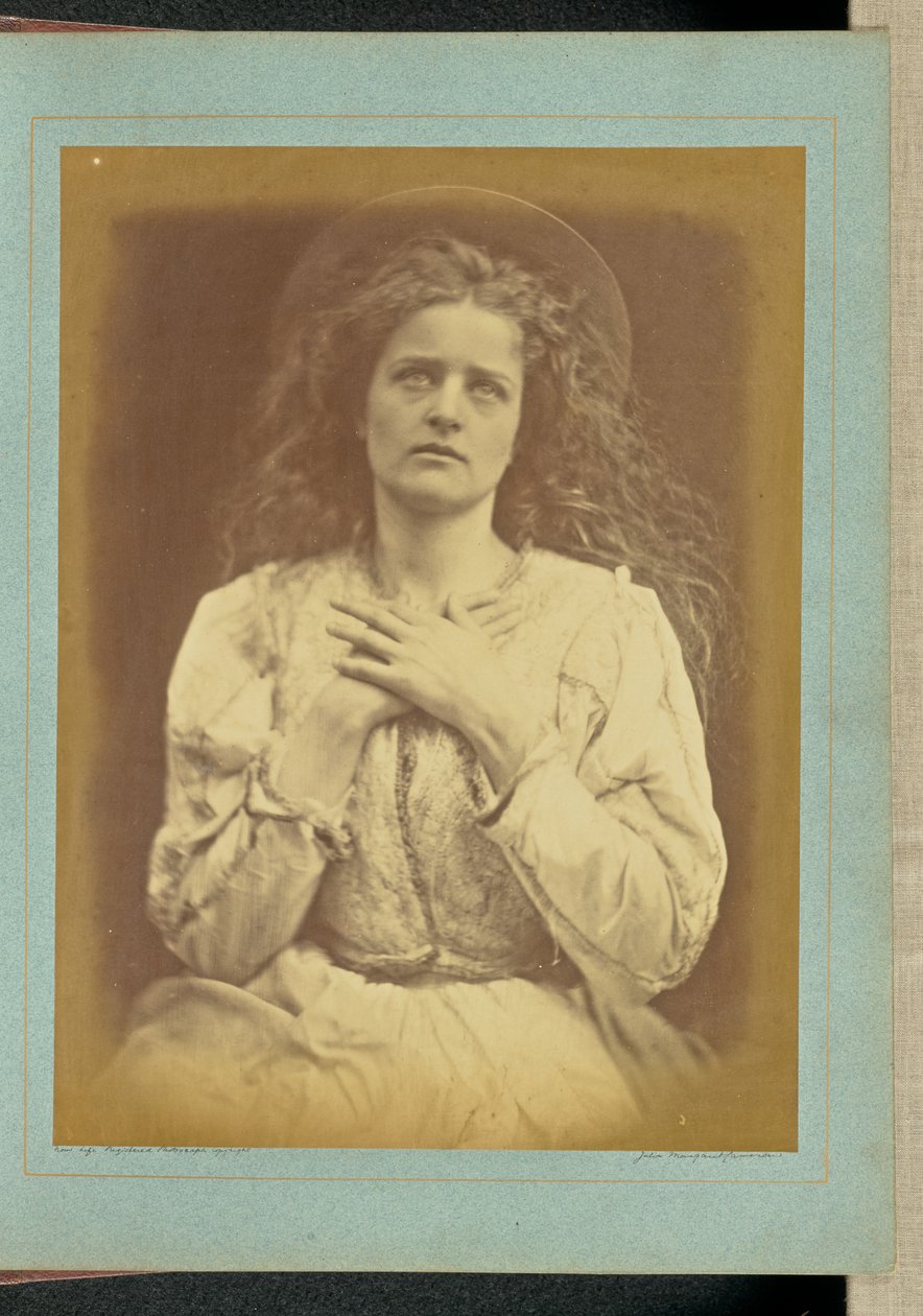 So now I think is near - I trust it is - I know / The Blessed Muse went that way my soul will have to go by Julia Margaret Cameron