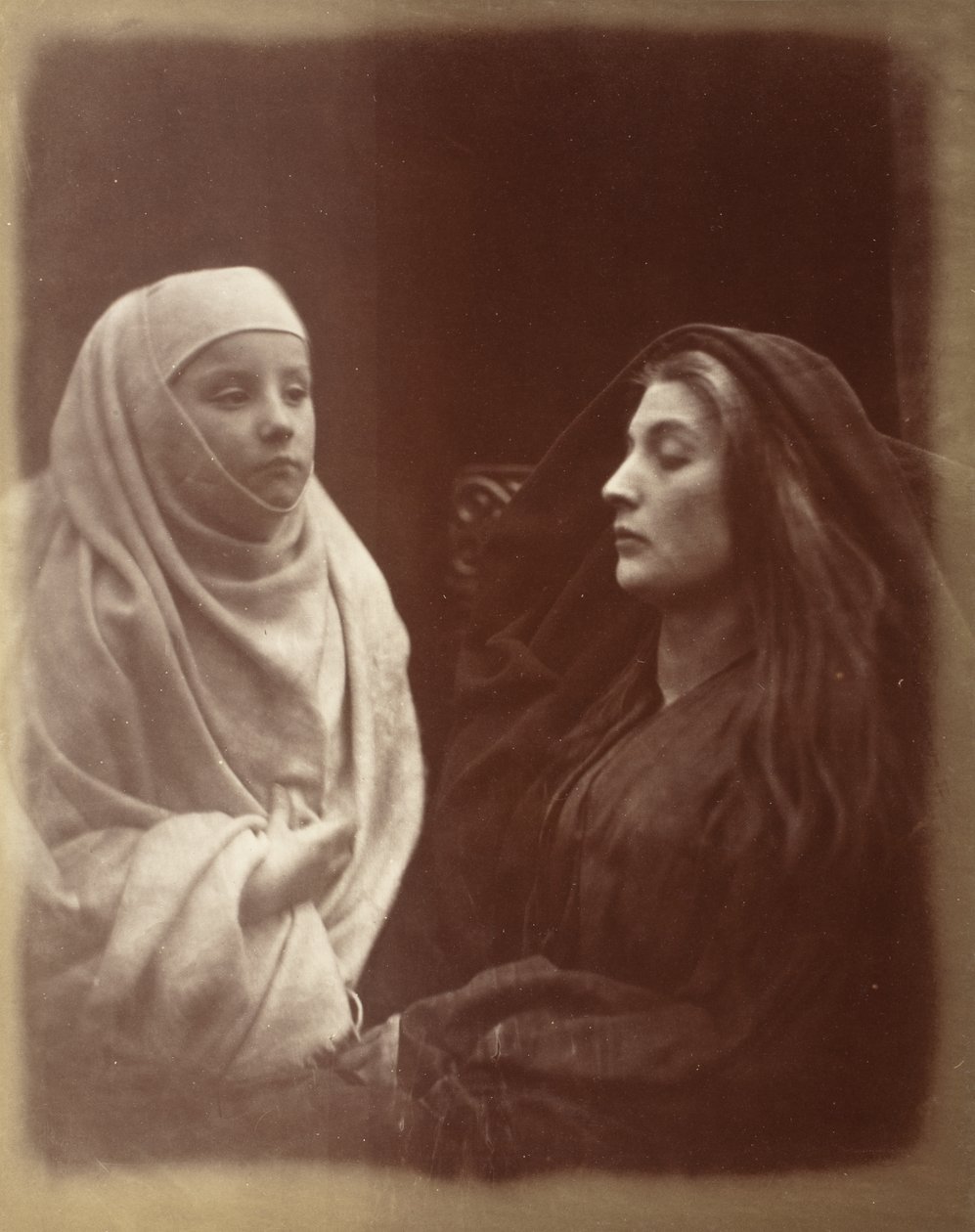 The Little Novice and Queen Guinevere In the Holy House of Almsbury by Julia Margaret Cameron