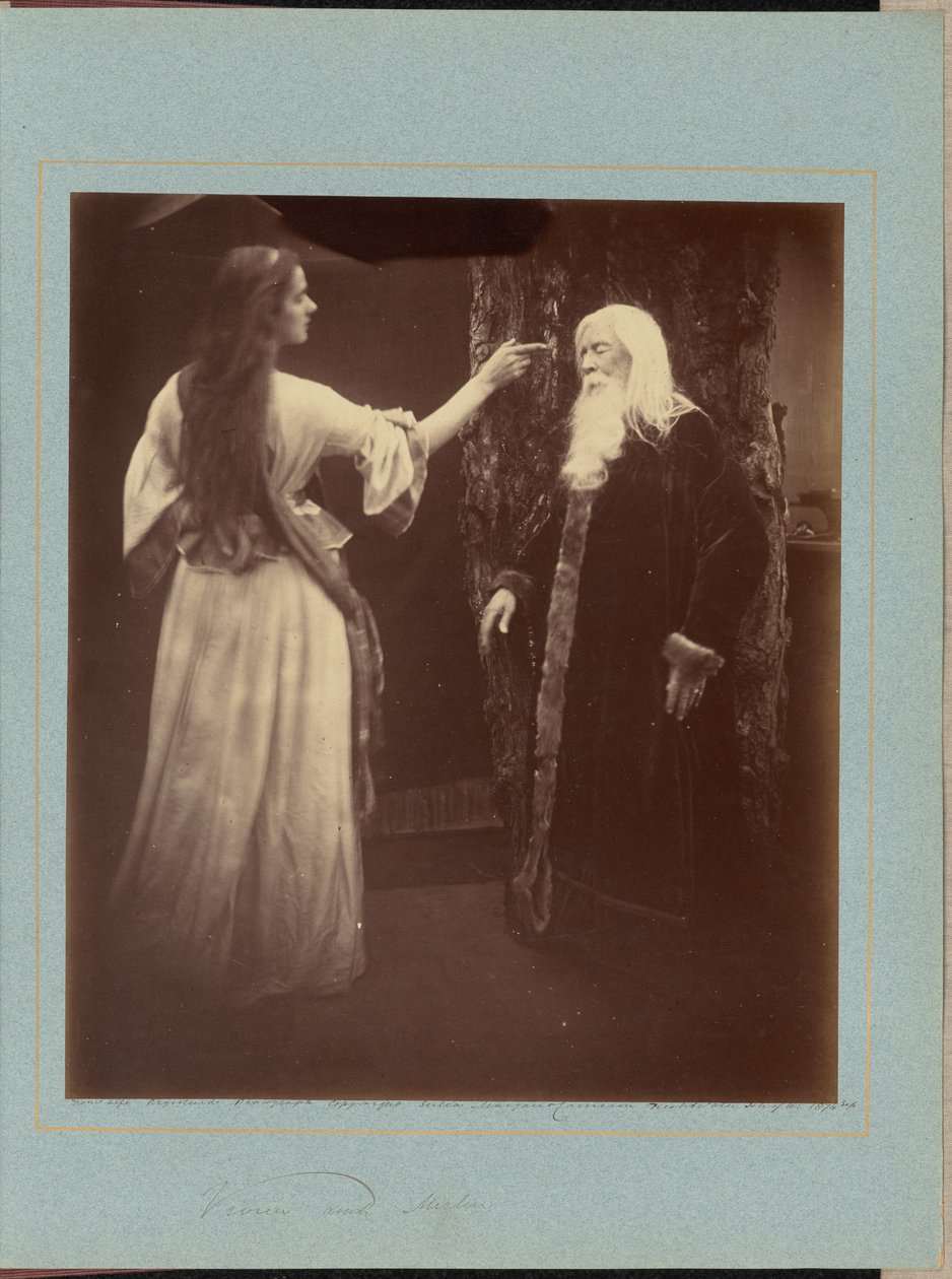 Vivien and Merlin by Julia Margaret Cameron