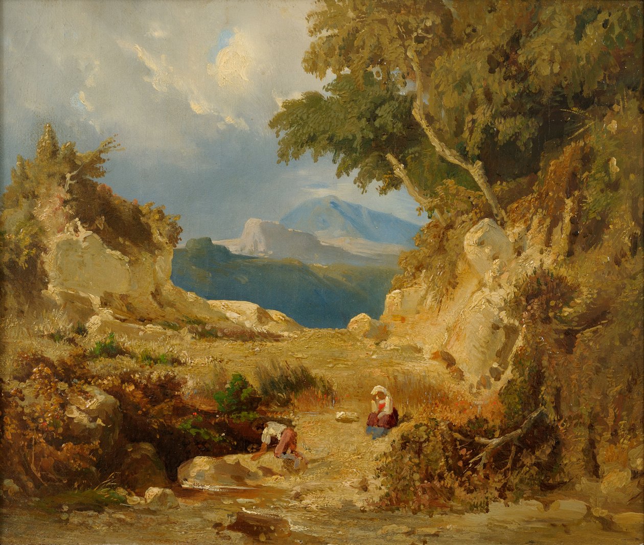 Italian Landscape by Julie Wilhelmine Hagen Schwarz