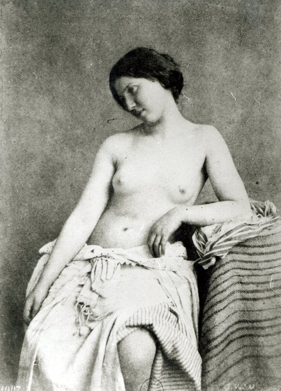 Nude Female Model, c.1850 by Julien Vallou de Villeneuve