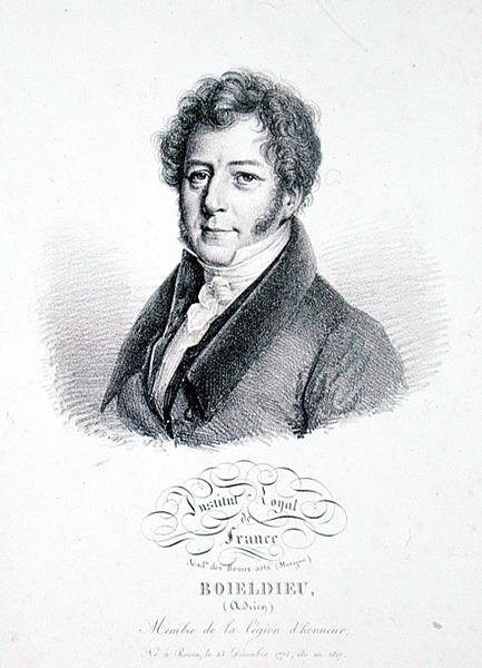 Francois Adrien Boieldieu 1828 by Julien Leopold (after) Boilly