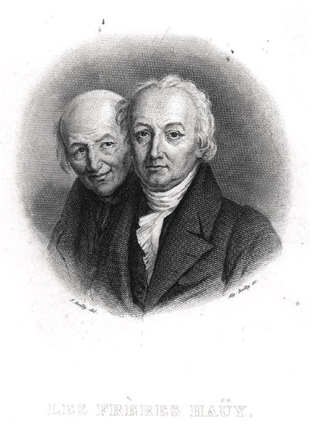 The Hauy Brothers: Rene-Just and Valentin Hauy engraved by Alphonse Boilly by Julien Leopold (after) Boilly