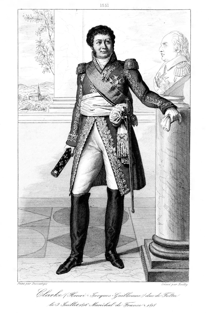 Henri Jacques-Guillaume Clarke, Duc de Feltre and Marshal of France by Julien Leopold Boilly