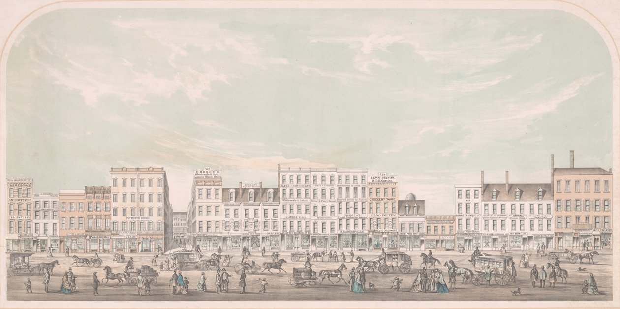Broadway, New York from Canal to Grand Street, West Side by Julius Bien