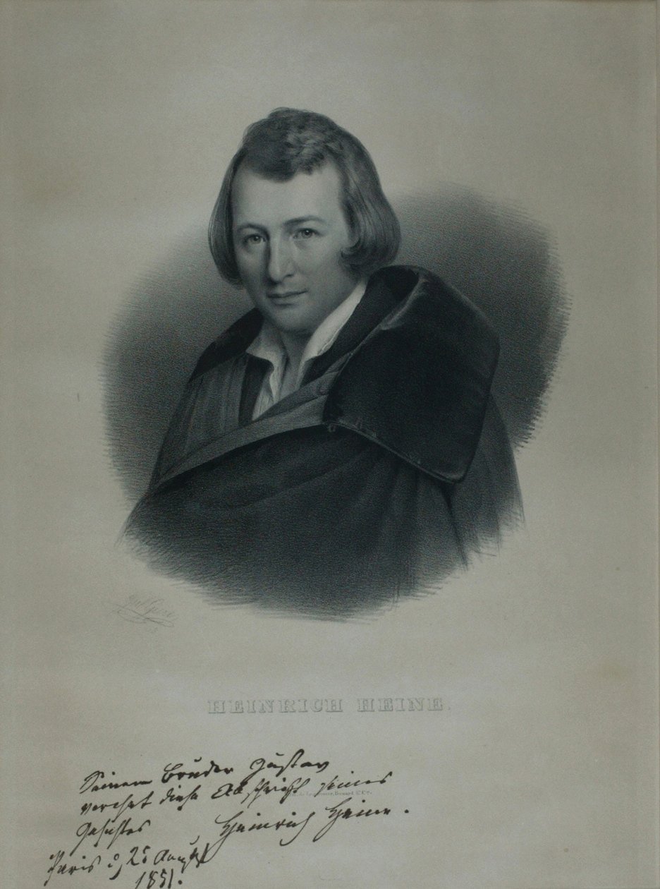 Portrait of the Poet Heinrich Heine by Julius Giere