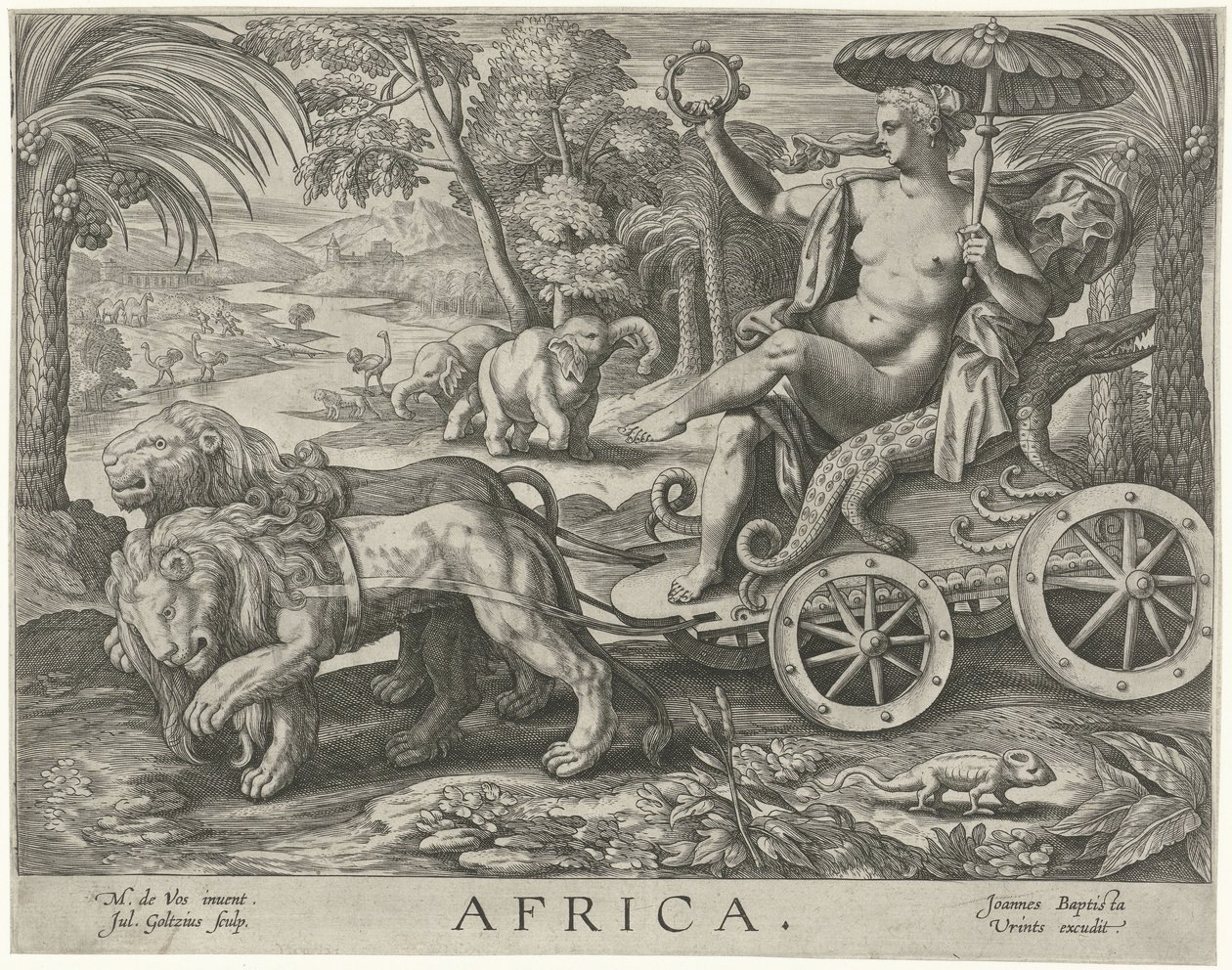 Africa by Julius Goltzius