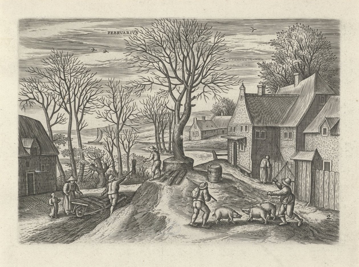February by Julius Goltzius