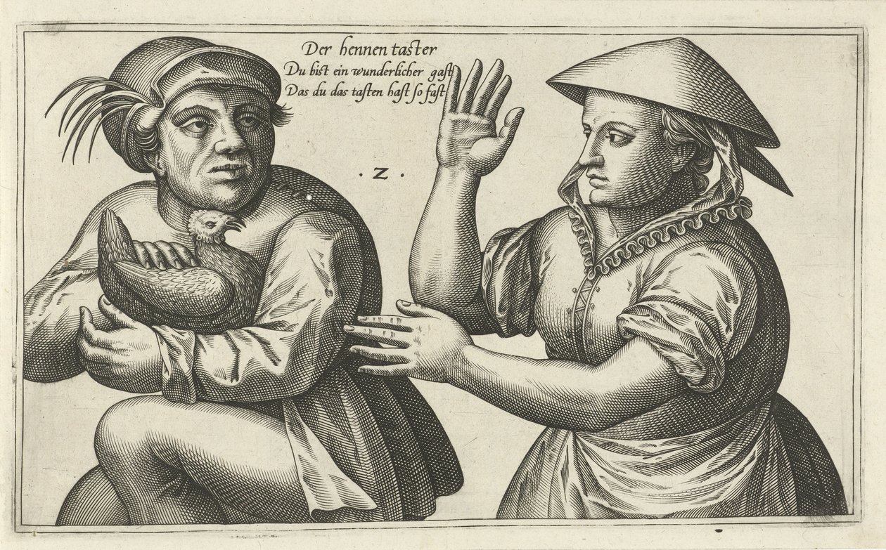 Henpecked (Wordplays on the relationship between man and woman) by Julius Goltzius