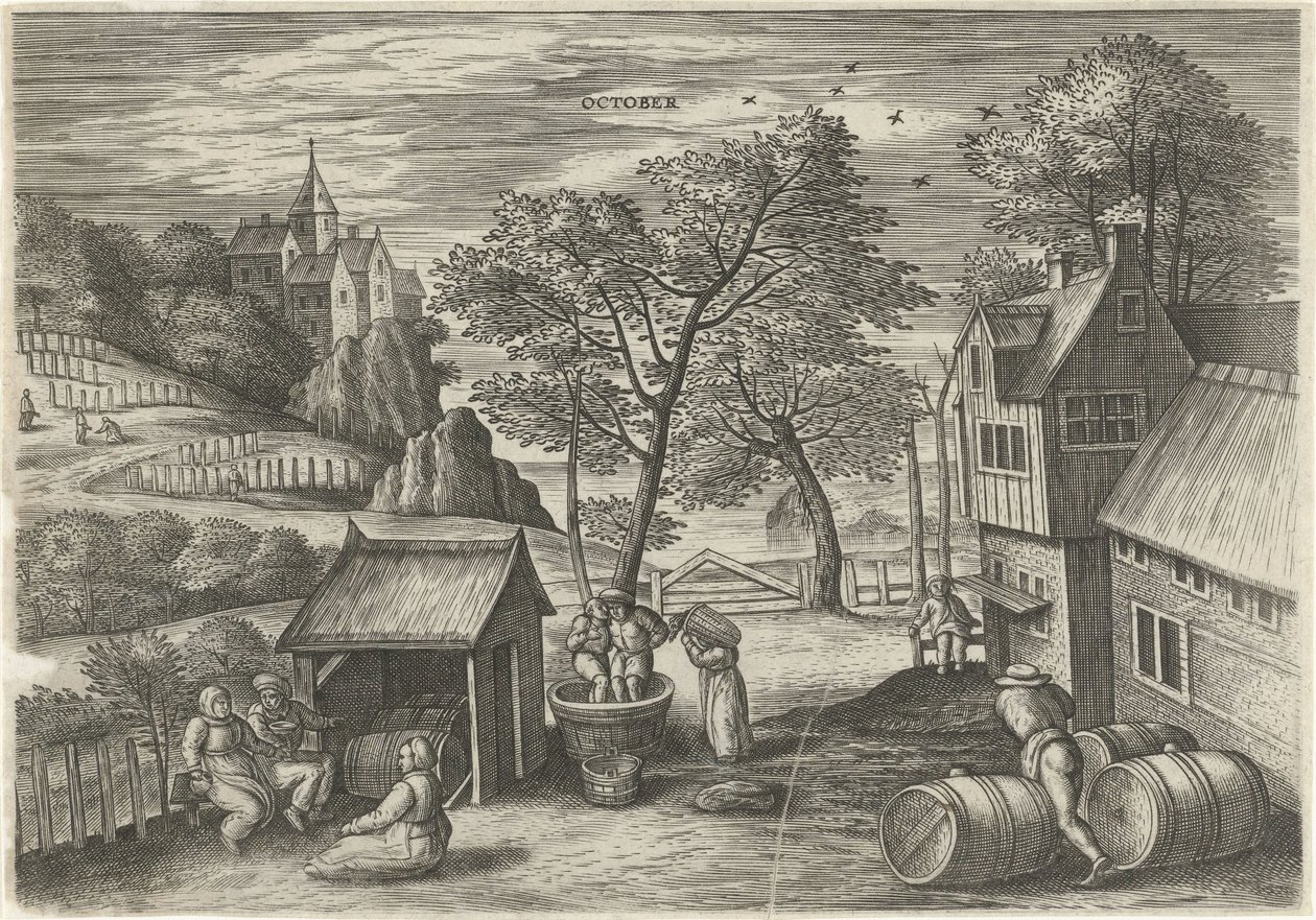 October by Julius Goltzius