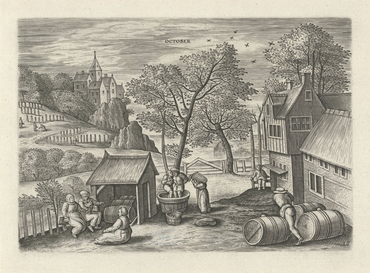 October by Julius Goltzius