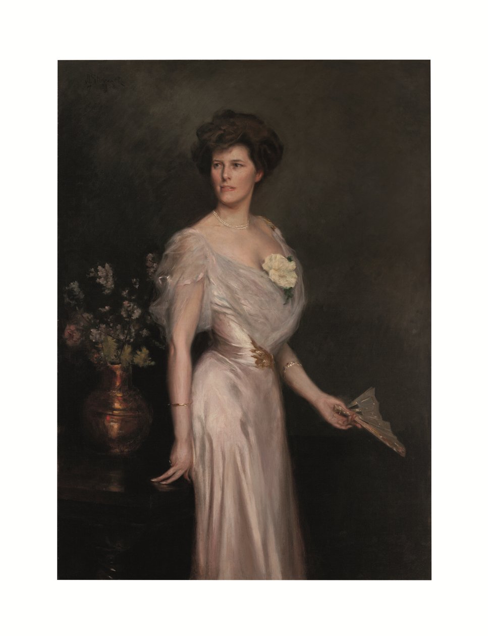 Woman with Fan: Portrait of Mrs. Antonio Yznaga Stewart by Julius Leblanc Stewart