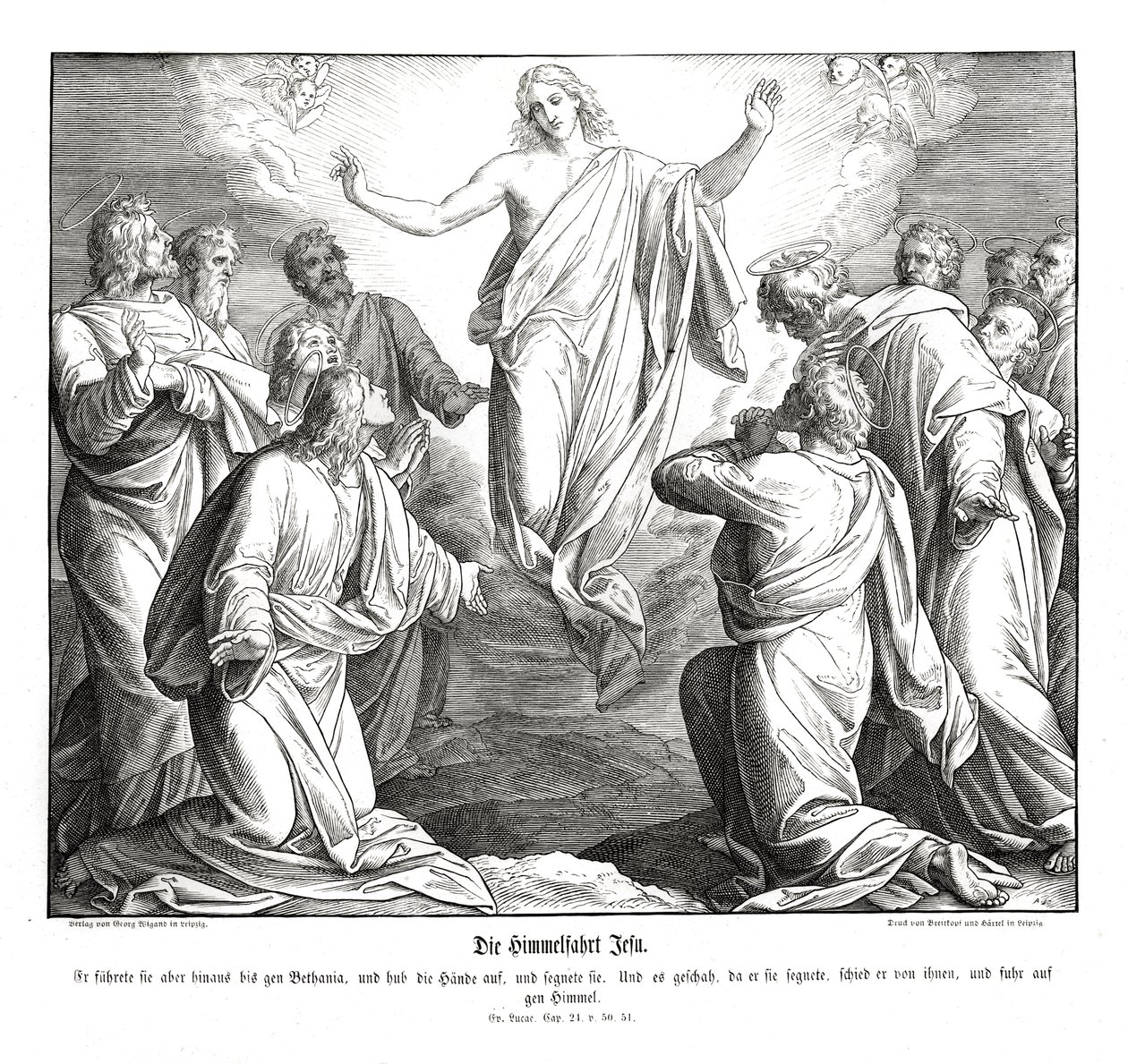 Ascension of Christ by Julius Schnorr von Carolsfeld