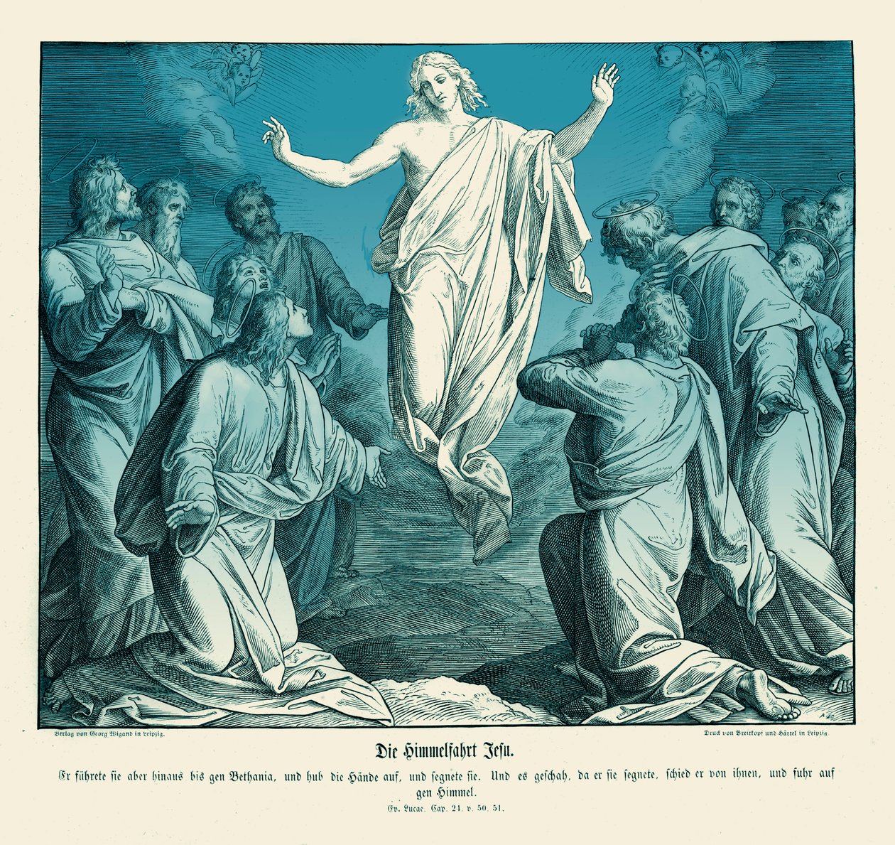 Ascension of Christ by Julius Schnorr von Carolsfeld