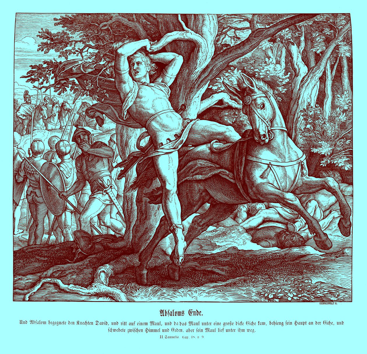 Death of Absalom by Julius Schnorr von Carolsfeld