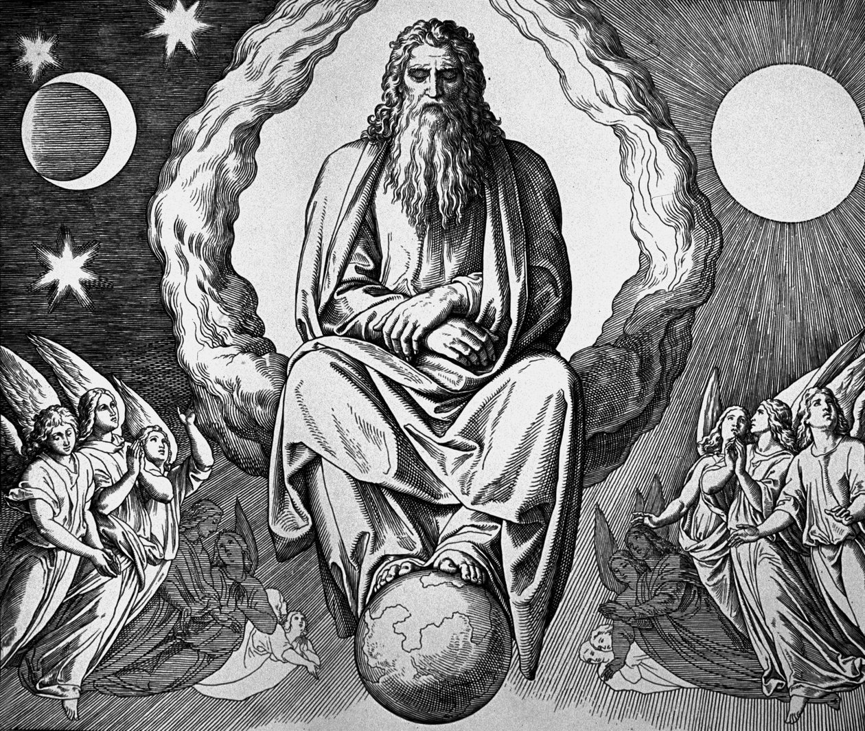 God is Resting After the Creation of the World by Julius Schnorr von Carolsfeld
