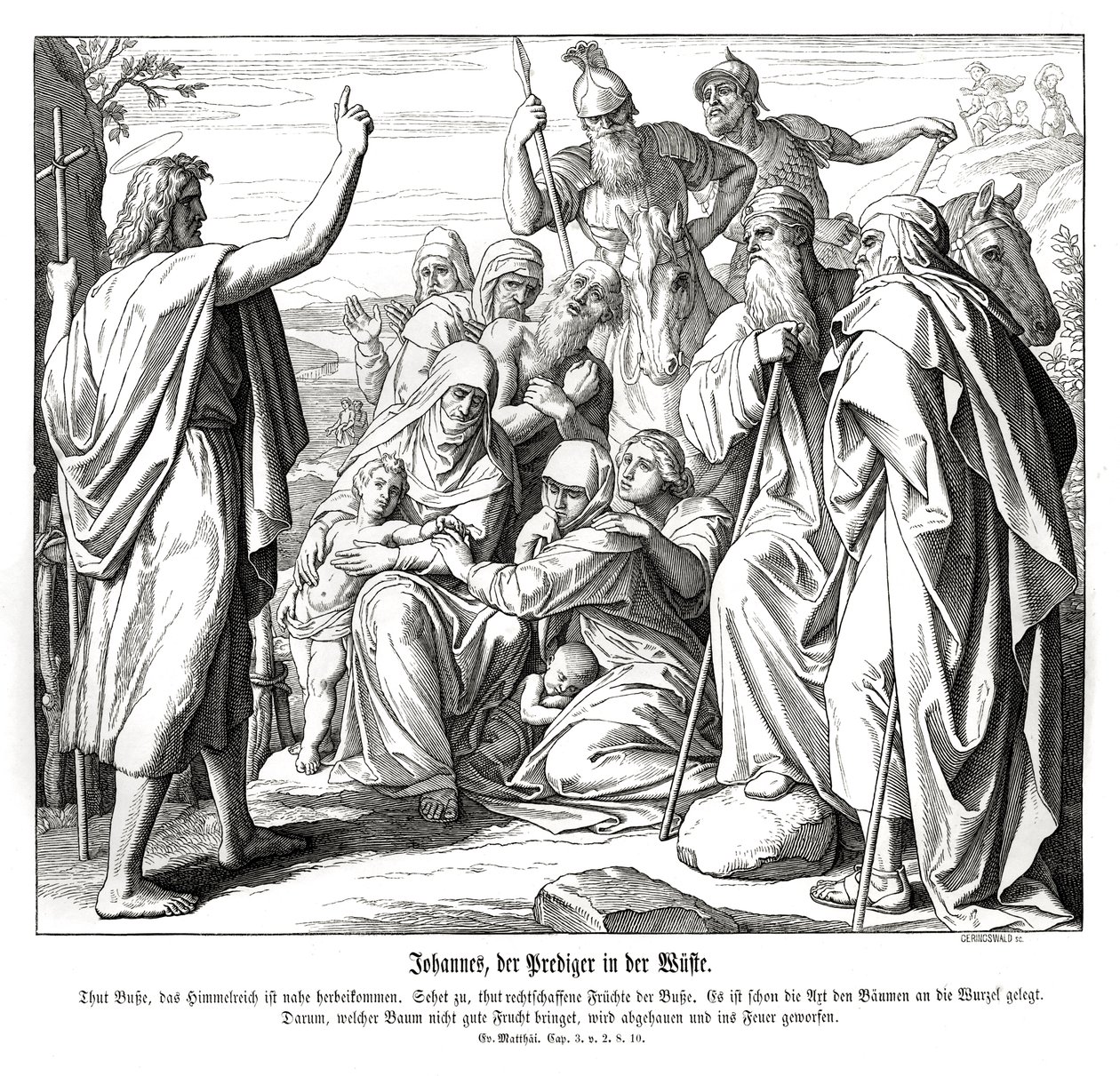 John the Baptist, Gospel of Matthew by Julius Schnorr von Carolsfeld