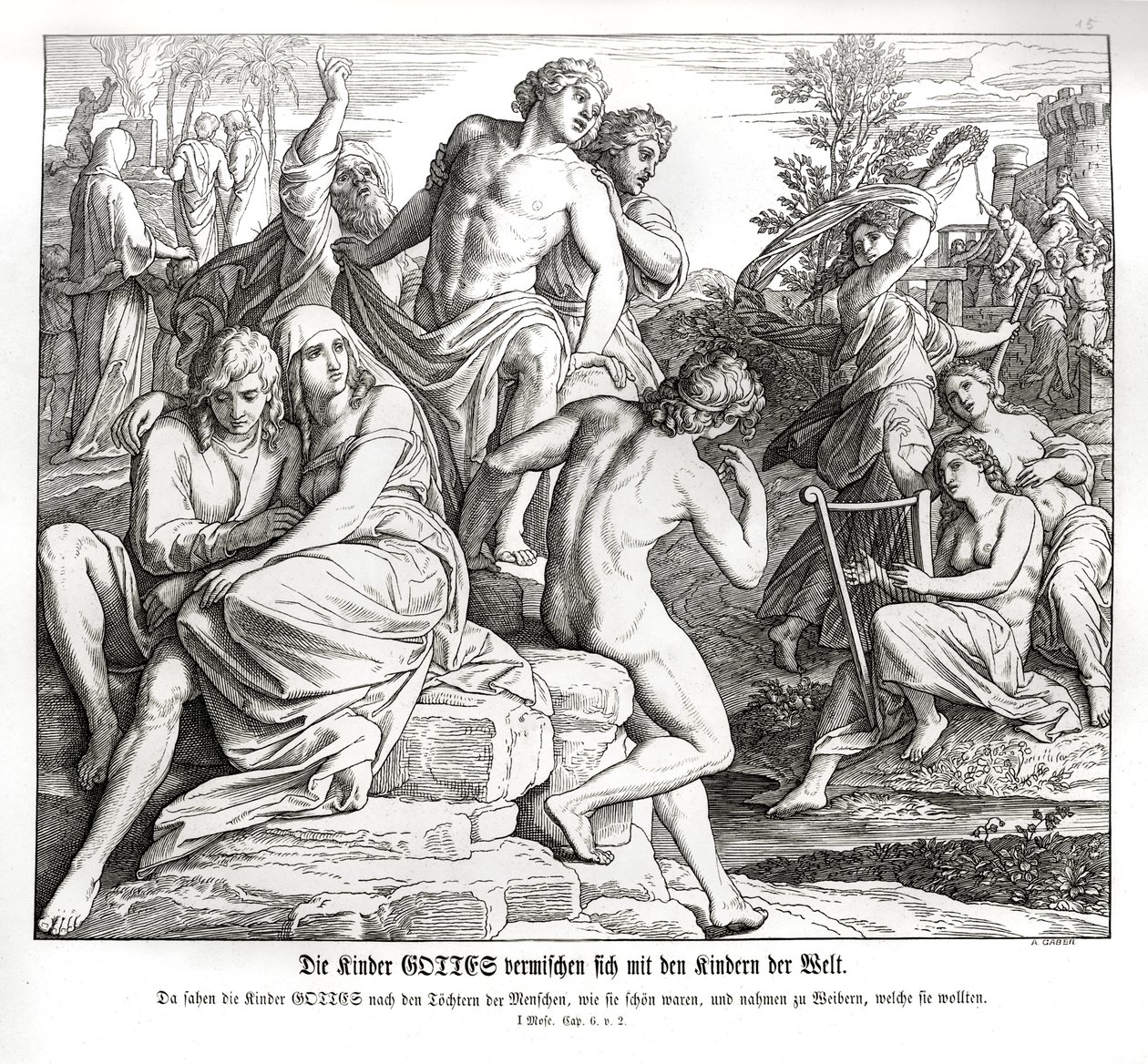 Multiplication of Man, Genesis by Julius Schnorr von Carolsfeld