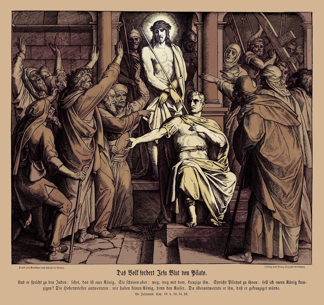 Pontius Pilate, Gospel of John by Julius Schnorr von Carolsfeld