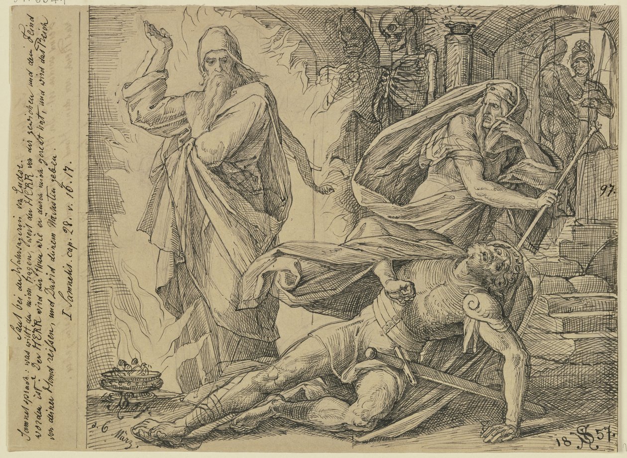 Saul with the Witch of Endor by Julius Schnorr von Carolsfeld