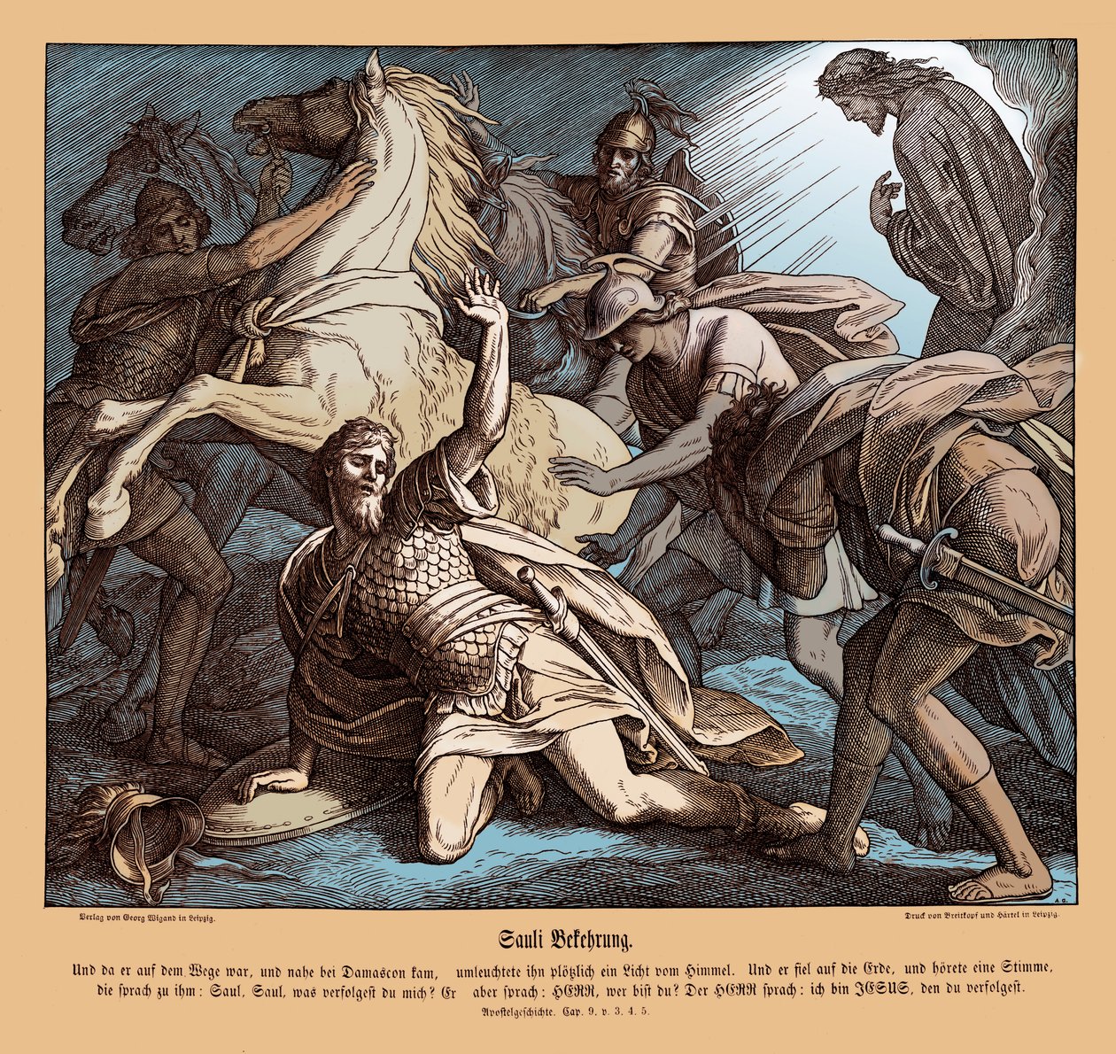 Saul on the Road to Damascus by Julius Schnorr von Carolsfeld