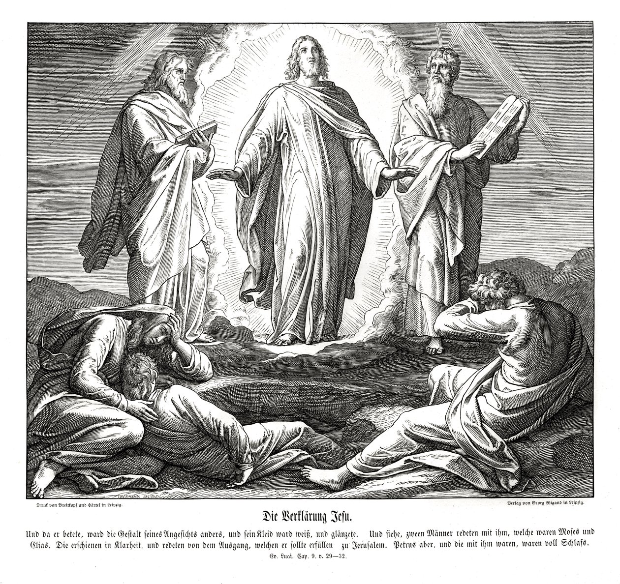 Transfiguration of Jesus by Julius Schnorr von Carolsfeld
