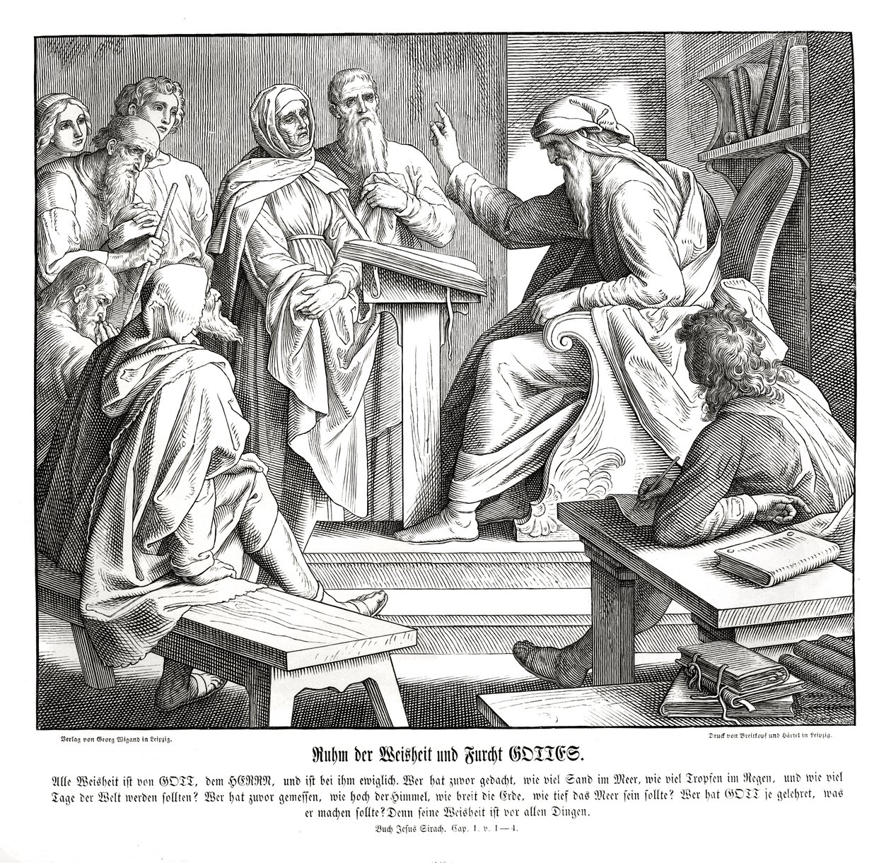 Wisdom of the Lord, Book of Sirach by Julius Schnorr von Carolsfeld