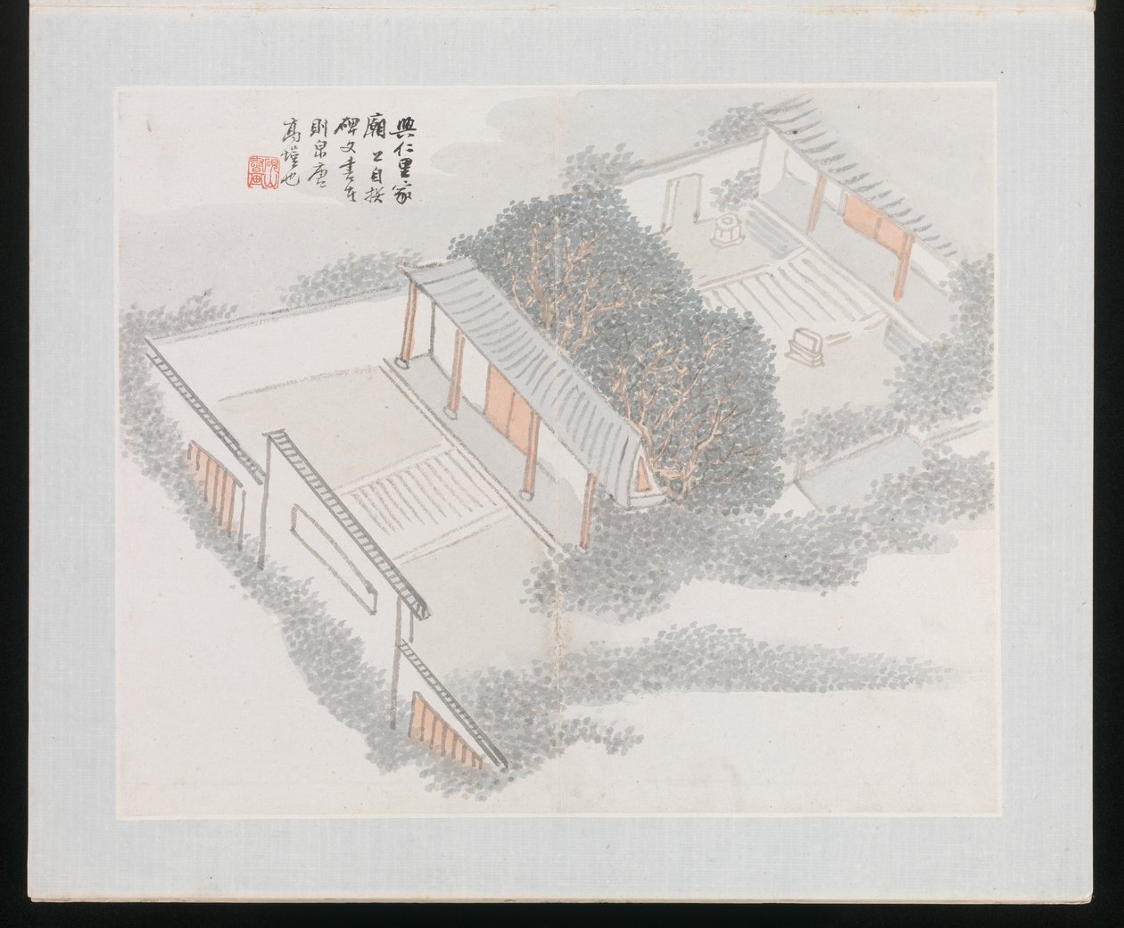 Ten Sites Associated with Ruan Yuan, 1883 (album of ten paintings) by Jun Wang