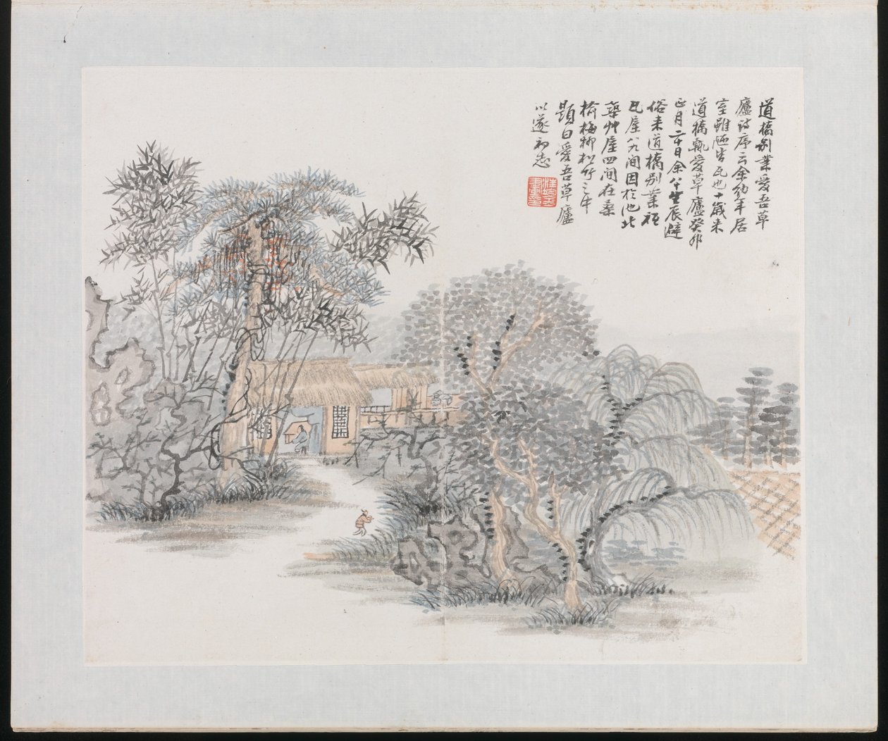 Ten Sites Associated with Ruan Yuan, 1883 (album of ten paintings) by Jun Wang