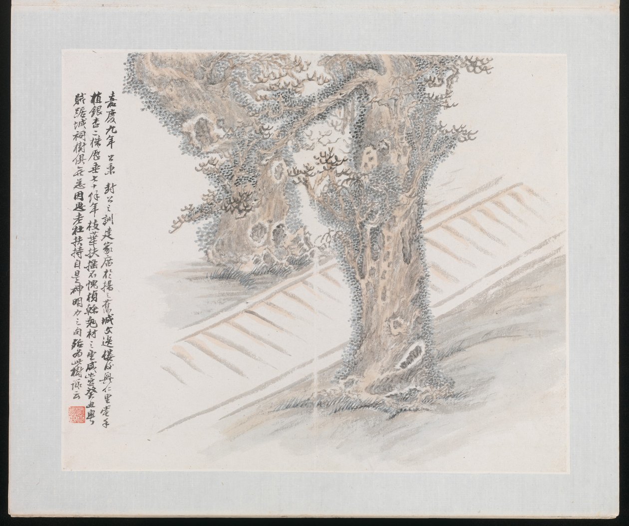 Ten Sites Associated with Ruan Yuan, 1883 (album of ten paintings)
