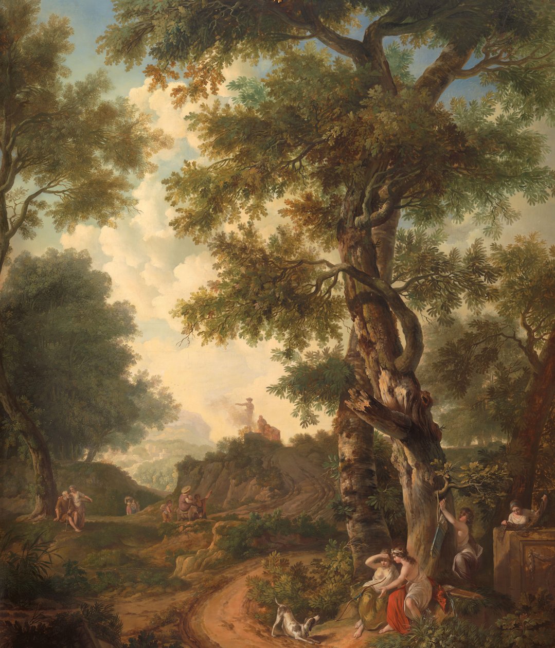 Arcadian Landscape with Travelers by Jurriaan Andriessen