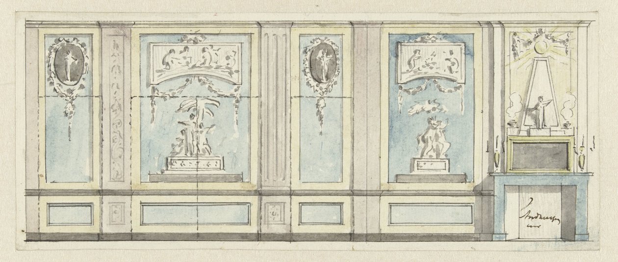 Design for a Room Wall by Jurriaan Andriessen