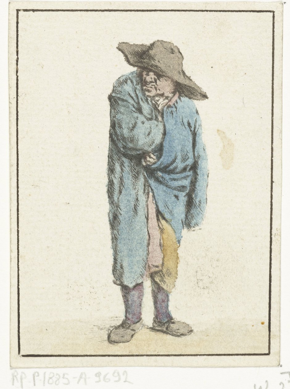 Standing Farmer with Hand and Arm in His Cloak (Beggar) by Jurriaan Cootwijck
