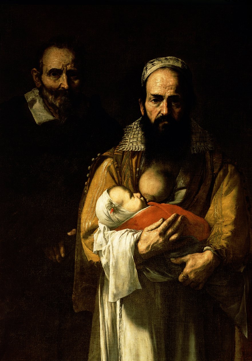 The Bearded Woman Breastfeeding (detail) by Jusepe de Ribera