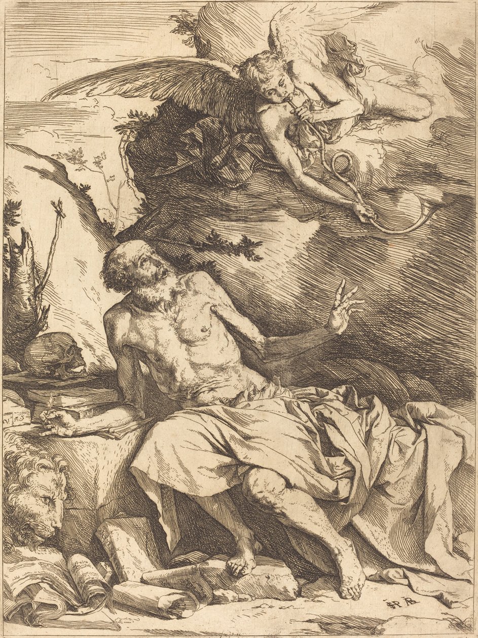 Saint Jerome Hearing the Trumpet of the Last Judgment by Jusepe de Ribera