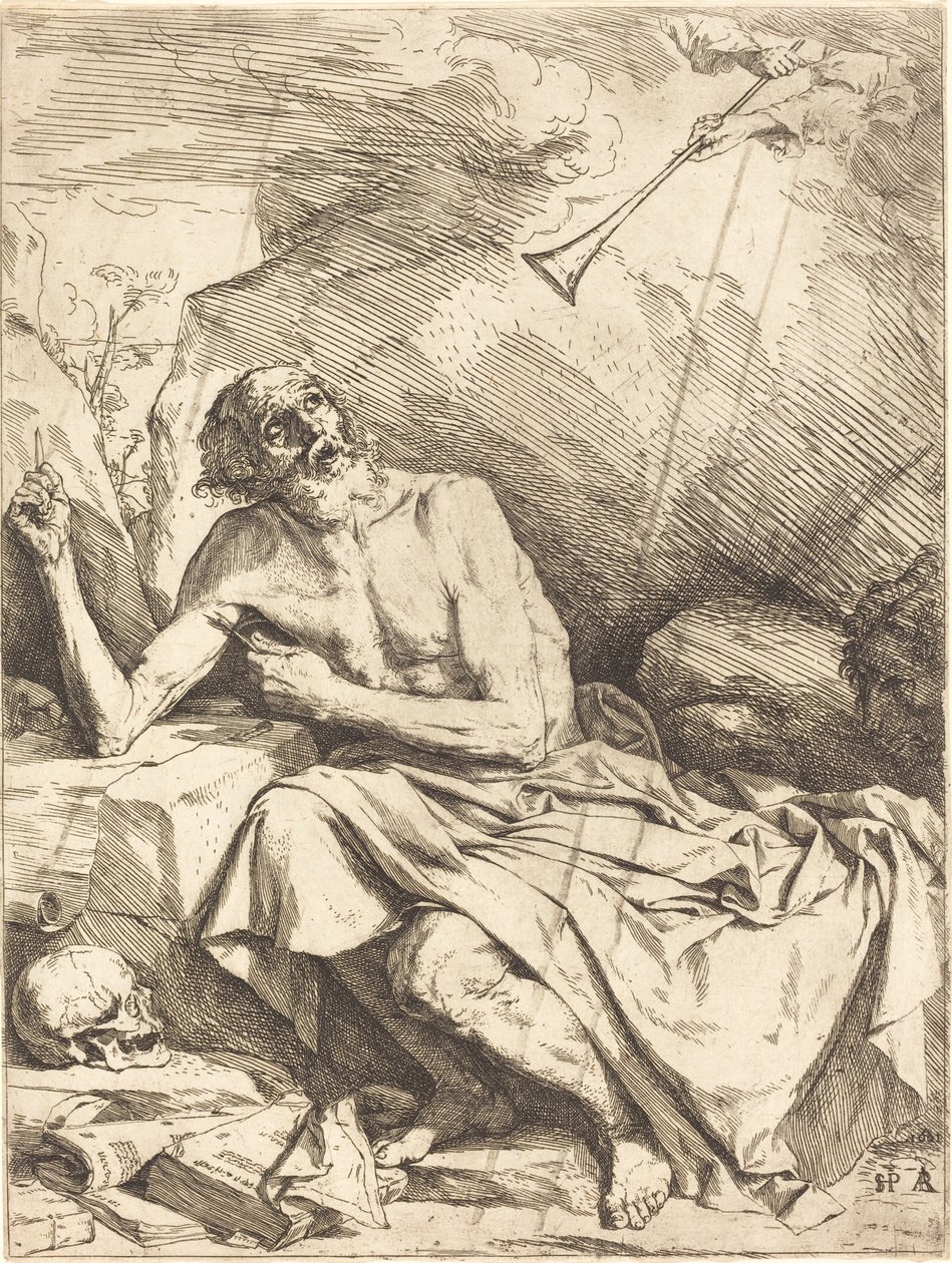 Saint Jerome Hearing the Trumpet of the Last Judgment by Jusepe de Ribera