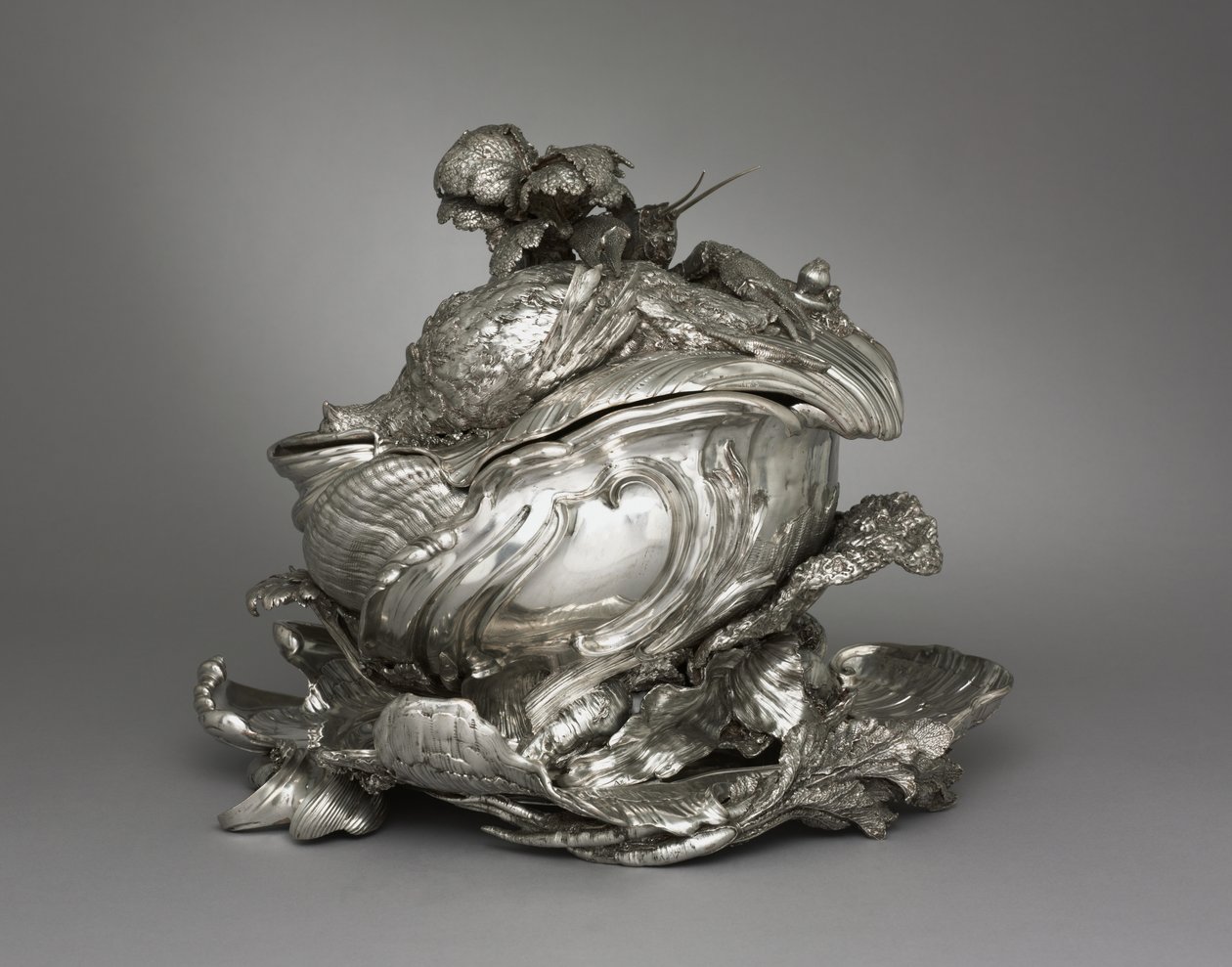Platter, Tureen and Tureen Lid by Juste Aurèle Meissonnier