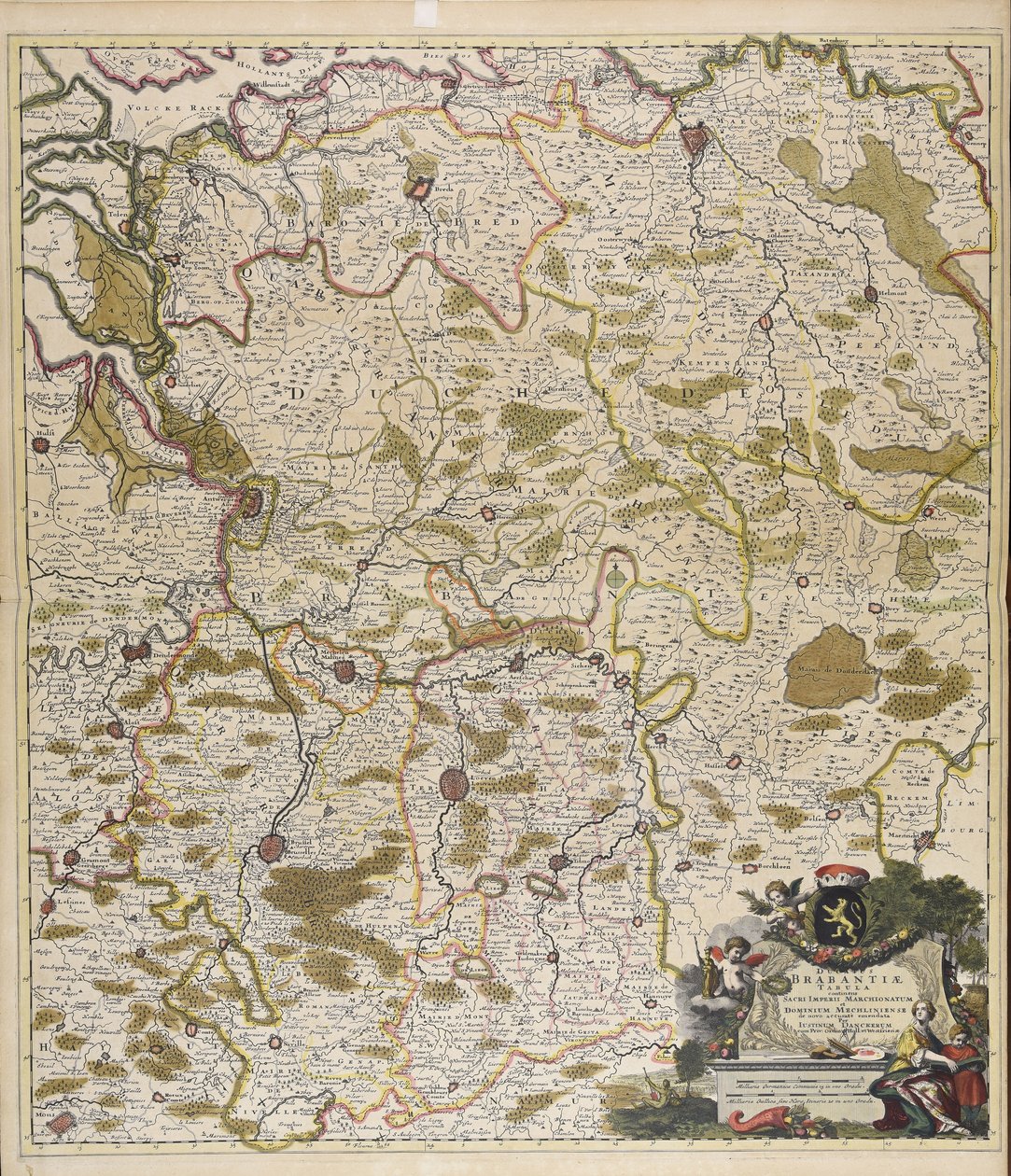 Map of the Duchy of Brabant: Containing the Holy Roman Empire