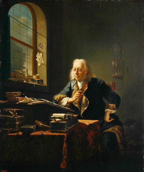 A Scholar Sitting at His Desk by Justus Juncker