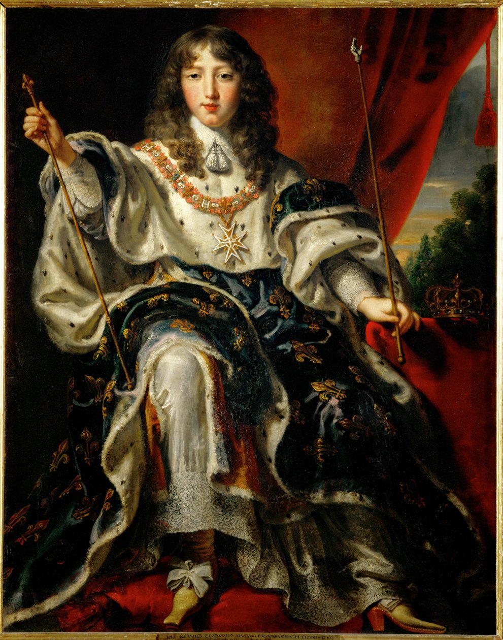King Louis XIV of France in Coronation by Justus van Egmont