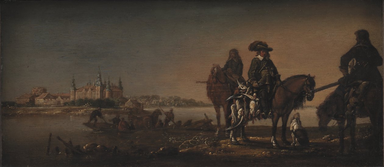 Prince Christian, the Heir Apparent, Hunting Ducks at Nykøbing Castle by KMS 1530 Monogrammist A.M.