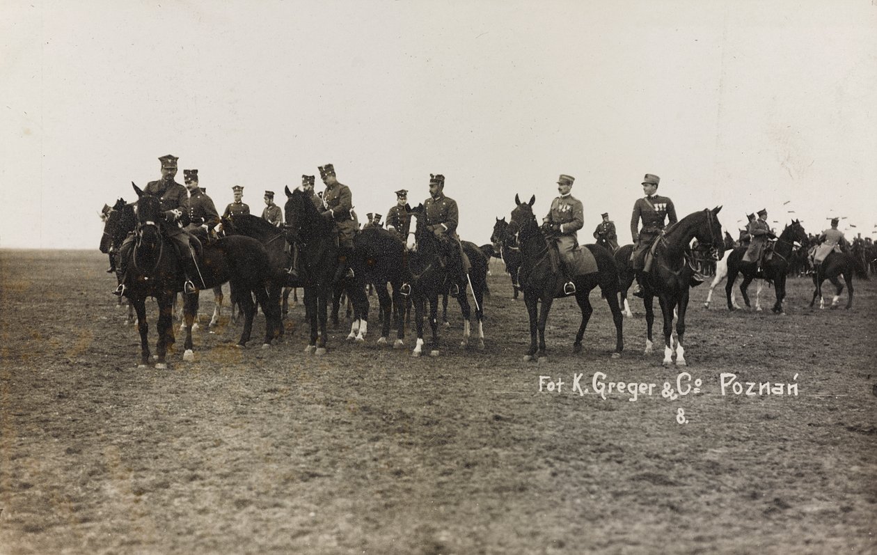 Album Jack Bosio - War Campaign 1917-1920: Military mission in Poland (Warsaw - Posen) March-April 1919, a horse battery in Posen (Poznan) by K. Greger