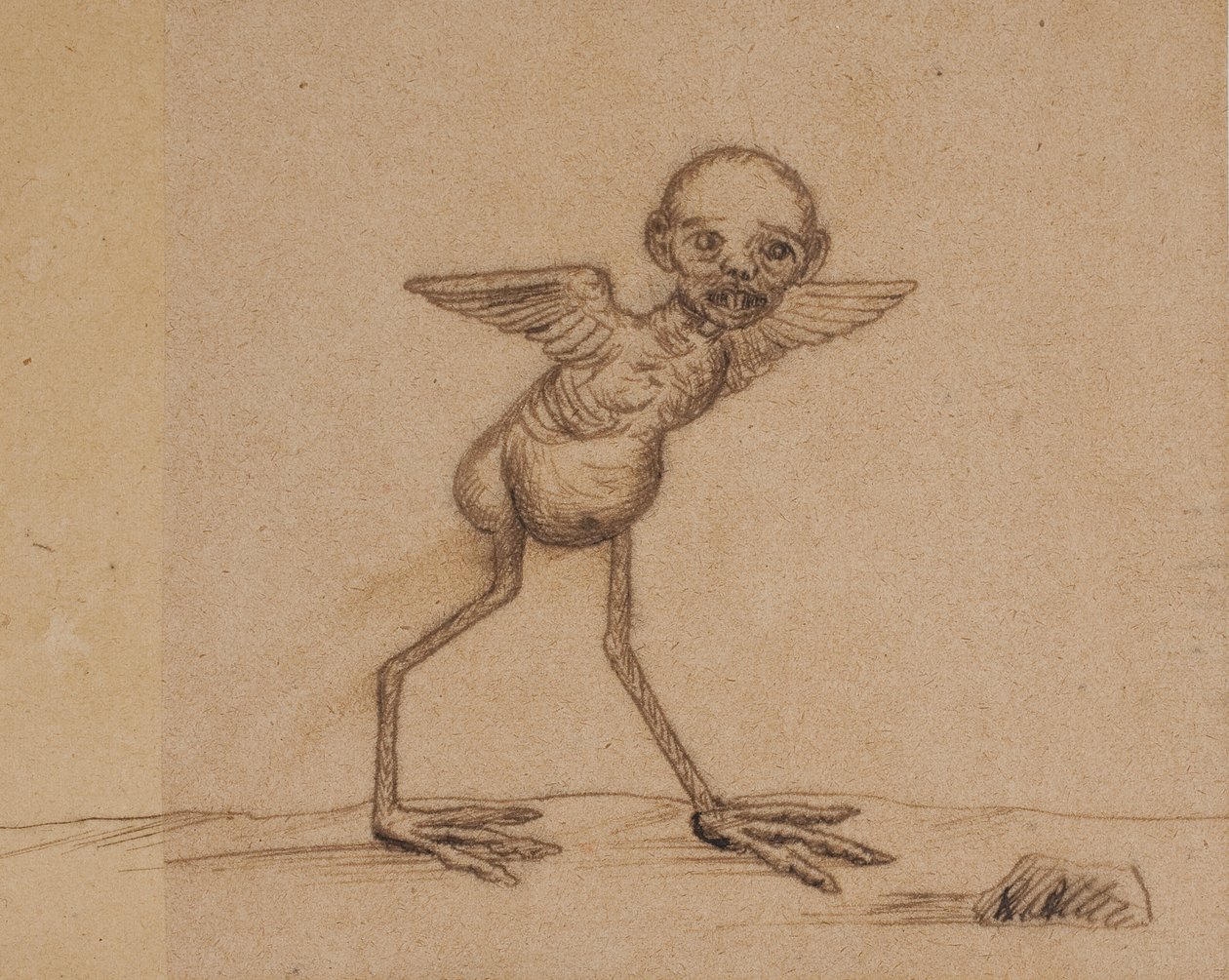 Motif from an East Greenlandic Legend (A Bird Creature with a Child