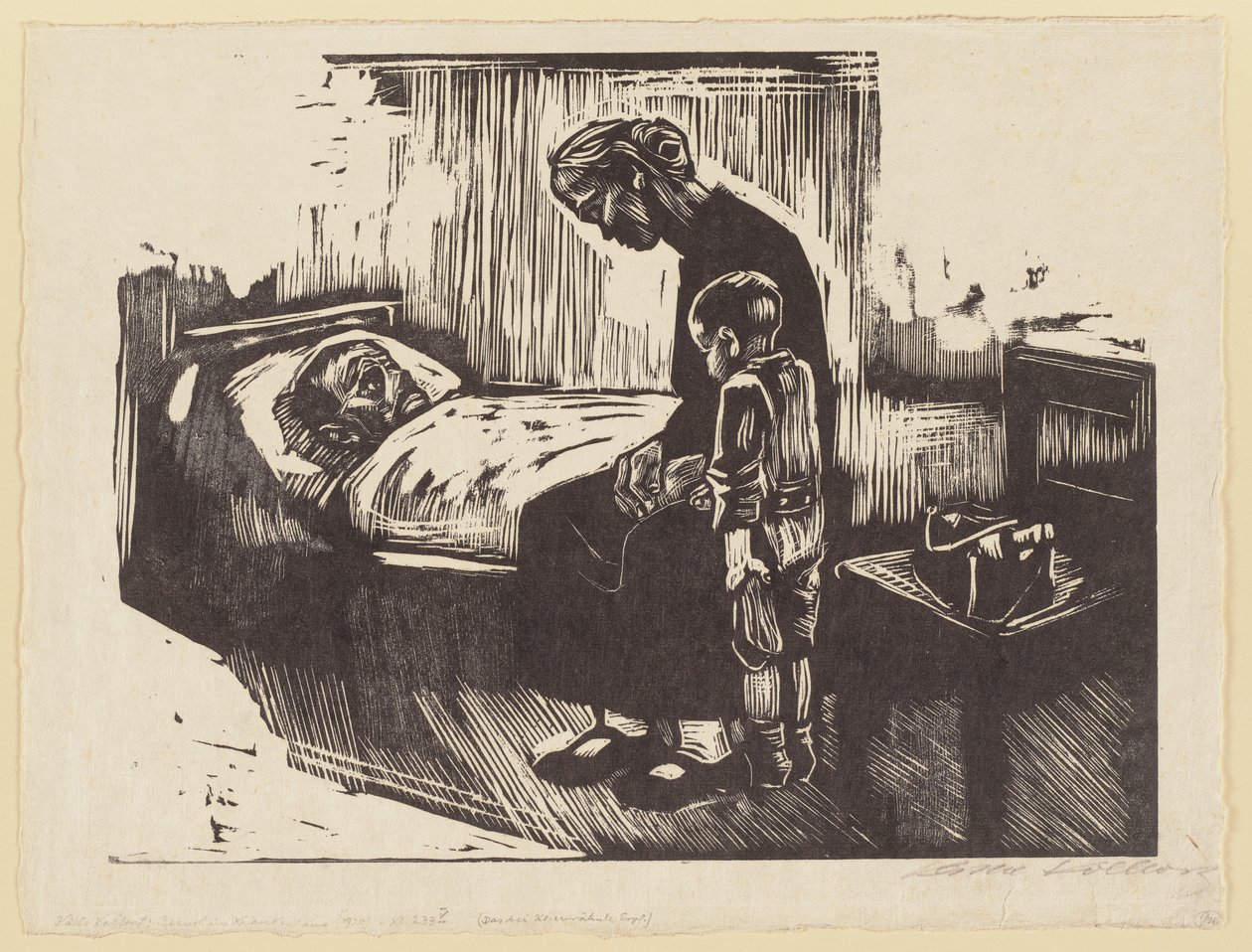 Visit to the Hospital by Käthe Kollwitz
