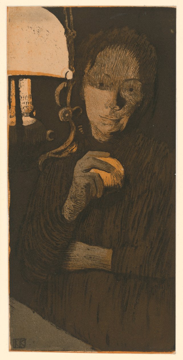 Woman with Orange (2nd State) by Käthe Kollwitz