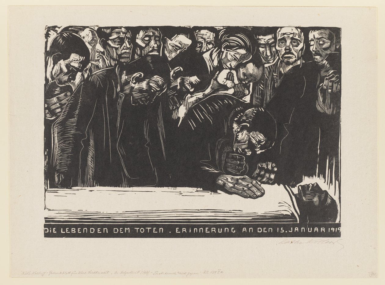 Memorial Print for Karl Liebknecht by Käthe Kollwitz
