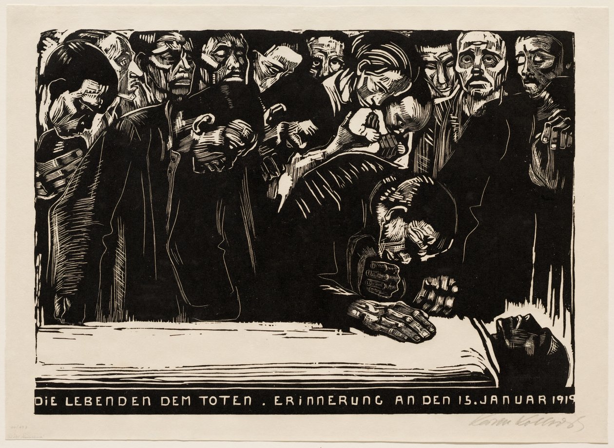 Memorial Sheet for Karl Liebknecht by Käthe Kollwitz