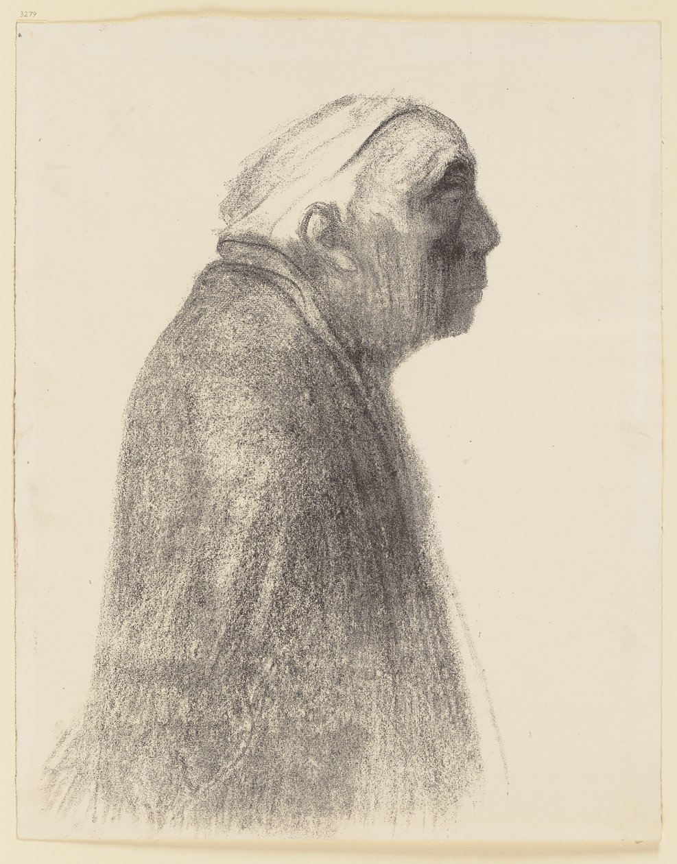 Self-Portrait in Profile towards Right by Käthe Kollwitz